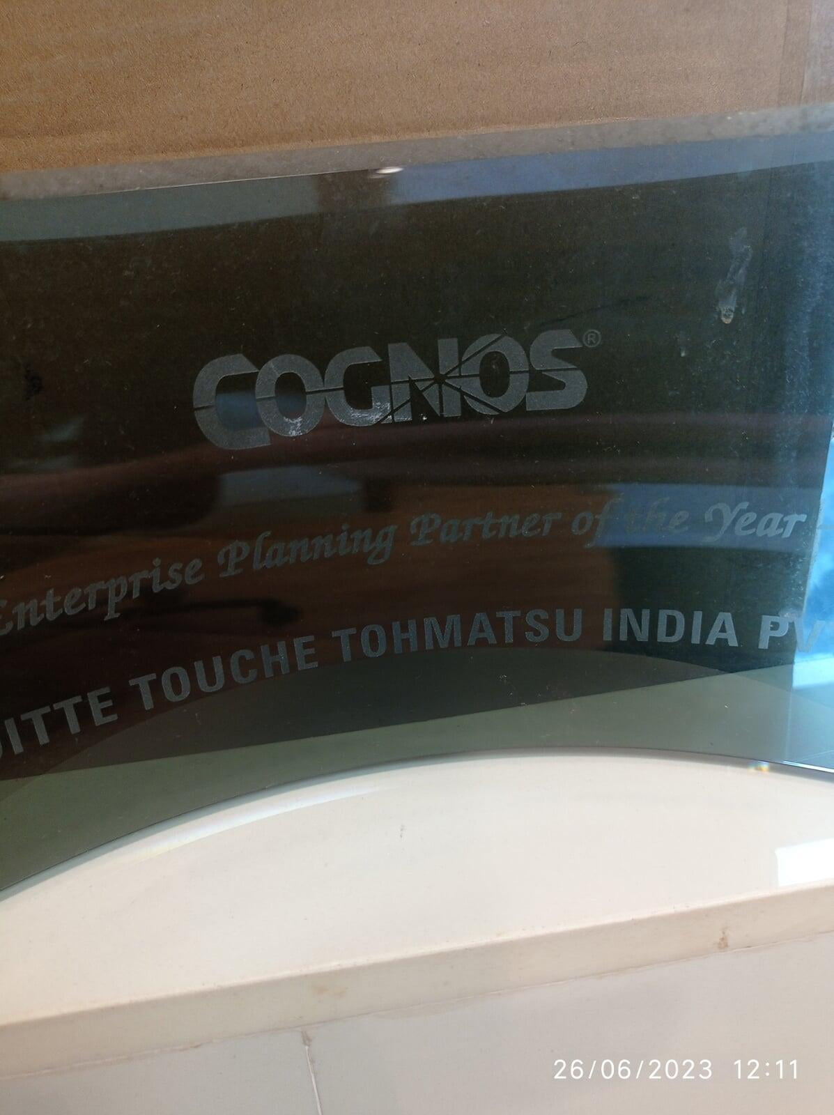 Cognos _ IBM Award